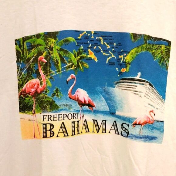 Vintage Freeport Bahamas T-Shirt - Picture 3 of 6